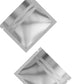 Glossy Double-Sided Chrome Silver Mini Mylar Foil Smell Proof Flat Zipper Seal Bags