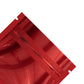 Glossy Double-Sided Heart Red Mini Mylar Foil Smell Proof Flat Zipper Seal Bags