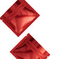 Glossy Double-Sided Heart Red Mini Mylar Foil Smell Proof Flat Zipper Seal Bags