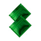 Glossy Double-Sided Forest Green Mini Mylar Foil Smell Proof Flat Zipper Seal Bags