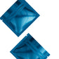 Glossy Double-Sided Lapis Lazuli Blue Mini Mylar Foil Smell Proof Flat Zipper Seal Bags
