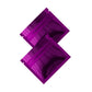 Glossy Double-Sided Deep Fuchsia Purple Mini Mylar Foil Smell Proof Flat Zipper Seal Bags