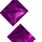 Glossy Double-Sided Deep Fuchsia Purple Mini Mylar Foil Smell Proof Flat Zipper Seal Bags