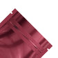 Glossy Double-Sided Muted Pink Mini Mylar Foil Smell Proof Flat Zipper Seal Bags