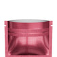 Glossy Double-Sided Muted Pink Mini Mylar Foil Smell Proof Flat Zipper Seal Bags