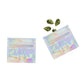 Glossy Double-Sided Diamond Holographic Mini Mylar Foil Smell Proof Flat Zipper Seal Bags