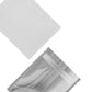 Single-Sided Glossy Arctic White Mylar Foil Smell Proof Flat Zipper Seal Bags
