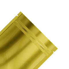 Flat Zipper Seal Bags - Single-Sided Glossy Mylar Foil Smell Proof Bags