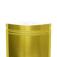 Single-Sided Glossy Gold Rush Mylar Foil Smell Proof Flat Zipper Seal Bags
