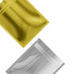 Single-Sided Glossy Gold Rush Mylar Foil Smell Proof Flat Zipper Seal Bags