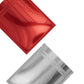 Single-Sided Glossy Heart Red Mylar Foil Smell Proof Flat Zipper Seal Bags
