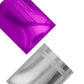 Single-Sided Glossy Deep Fuchsia Purple Mylar Foil Smell Proof Flat Zipper Seal Bags