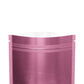 Single-Sided Glossy Muted Pink Mylar Foil Smell Proof Flat Zipper Seal Bags