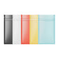 Half Colored Flat Plastic QuickQlick® Bags with Frosted Window