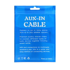Clear Window Aux-In Cable Design Flat QuickQlick® Bags with Butterfly Hang Hole