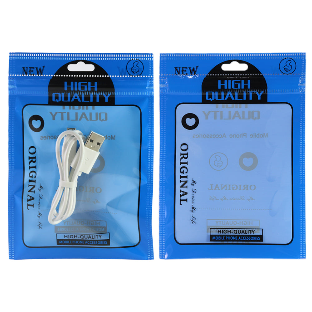 Glossy Clear Window High Quality Design Packaging Flat Zipper Seal Bags with Butterfly Hang Hole