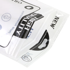 Glossy Clear Window High Quality Design Packaging Flat Zipper Seal Bags with Butterfly Hang Hole