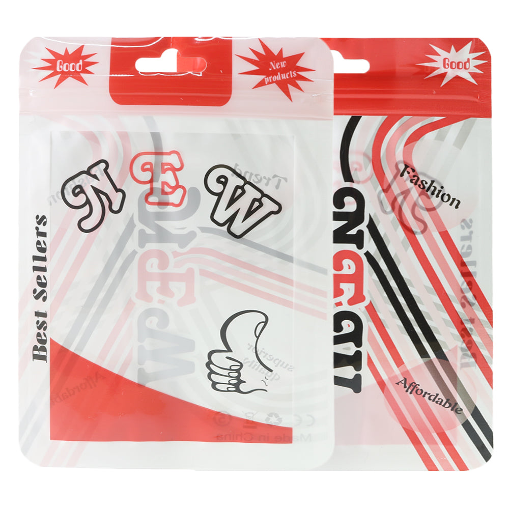 Reusable Flat Zipper Seal Bags – Clear Window & Butterfly Hang Hole QuickQlick® Style