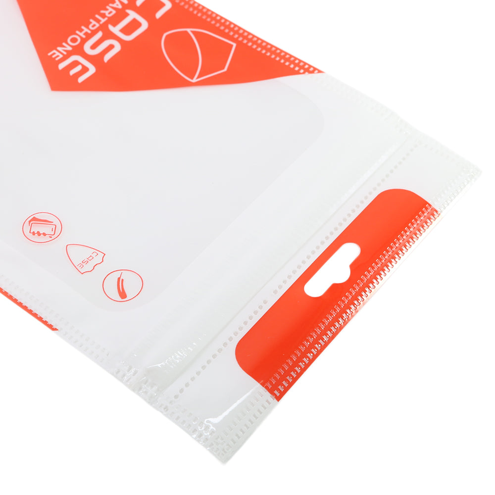 Glossy Clear Window Case Print Packaging Flat Zipper Seal Bags with Butterfly Hang Hole