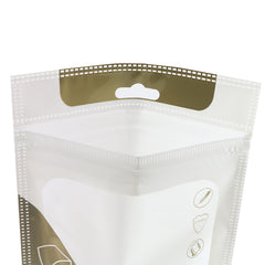 Glossy Clear Window Case Print Packaging Flat Zipper Seal Bags with Butterfly Hang Hole