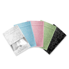 Customizable Matte Frosted Window Maple Leaves Design Aluminum Flat Zipper Seal Bags (Basic Printing)