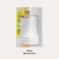 Customizable Matte Mylar Foil Flat Zipper Seal Bags with Translucent Border & Butterfly Hang Hole (Full Customization)