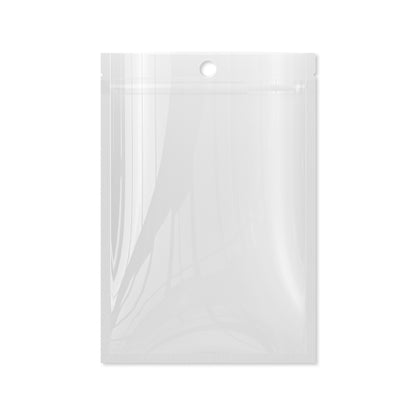 QQ Studio® Clear and Half Diamond Holographic Mylar Flat QuickQlick™ Bags with Round Hang Hole (Full Customization)