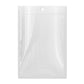 QQ Studio® Clear and Half Diamond Holographic Mylar Flat QuickQlick™ Bags with Round Hang Hole (Full Customization)