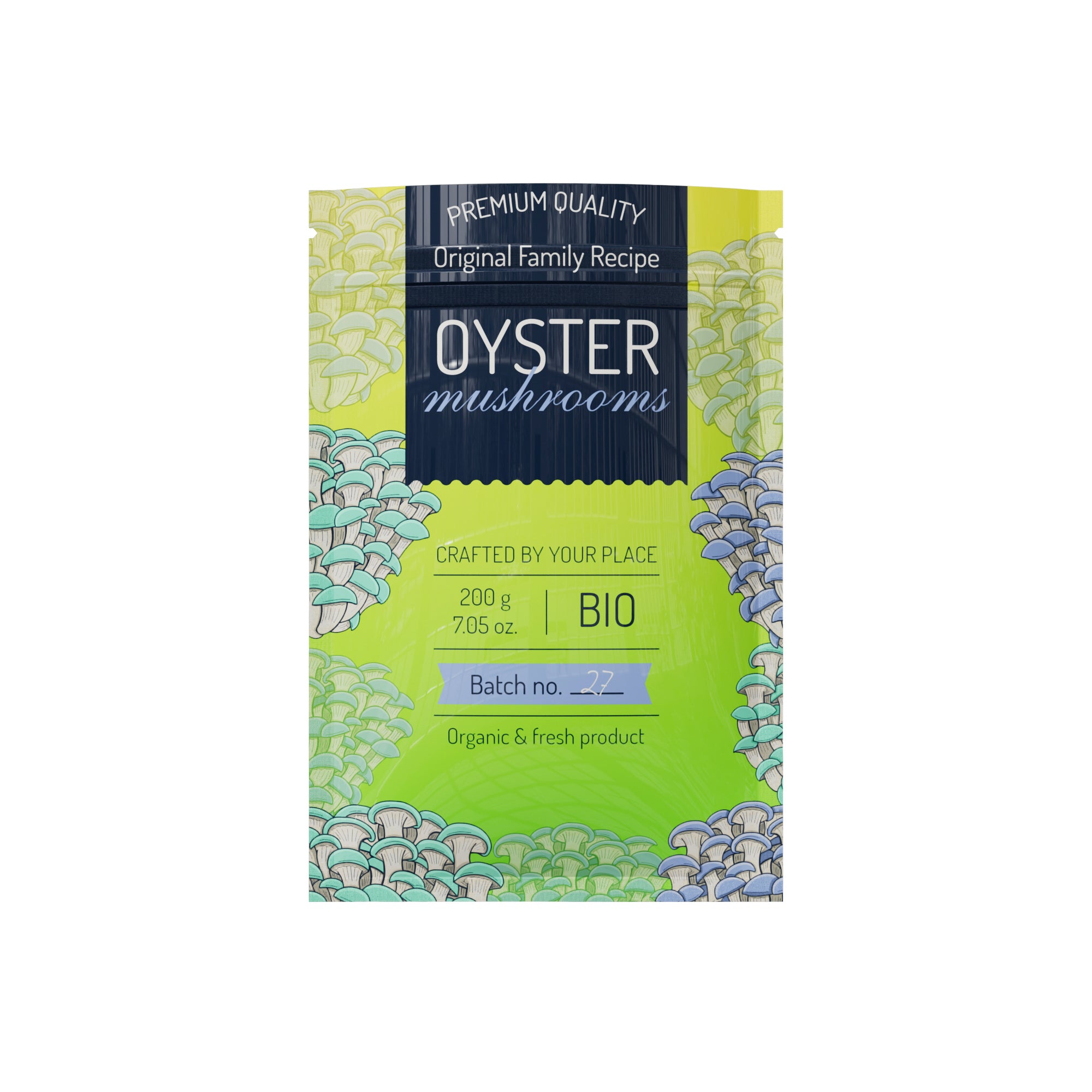 Customizable Glossy Double-Sided Two-Tone Ombre Gradient Mylar Zipper Seal Bags (Full Customization)