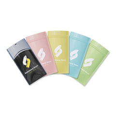 Customizable Glossy Transparent Bordered Window Design Plastic Zipper Seal Bags with Hang Hole (Basic Printing)