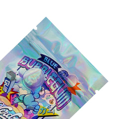 Reusable Flat Zipper Seal Bags – Holographic Assorted Design Smell Proof Mylar Foil