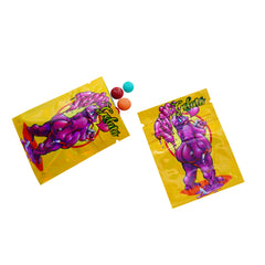 Reusable Flat Zipper Seal Bags – Holographic Assorted Design Smell Proof Mylar Foil