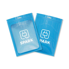 Customizable Glossy Bordered Clear Window Zipper Seal Packaging Bags with Butterfly Hang Hole (Basic Printing)