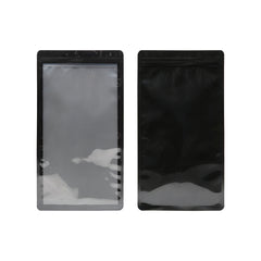 Glossy Bordered Clear Window Child-Resistant Zipper Seal Flat Packaging Bags