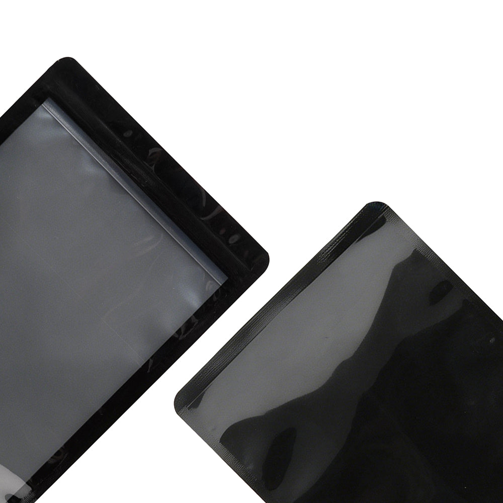 Glossy Bordered Clear Window Child-Resistant Zipper Seal Flat Packaging Bags