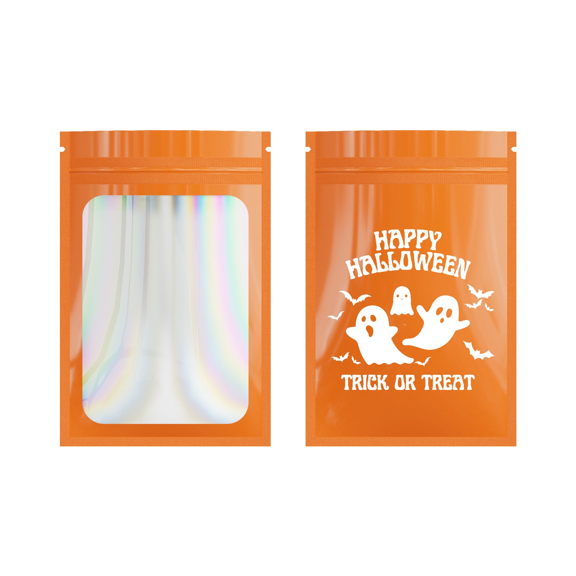Pre-Designed Halloween Treat Bags – Spooky & Festive Packaging for Candy, Gifts, and Party Favors (Set of 50 - 100 Bags)