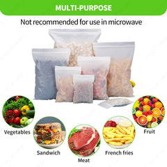Customizable PLA 100% Compostable Recyclable Flat Zipper Seal Bags(Full Customization)