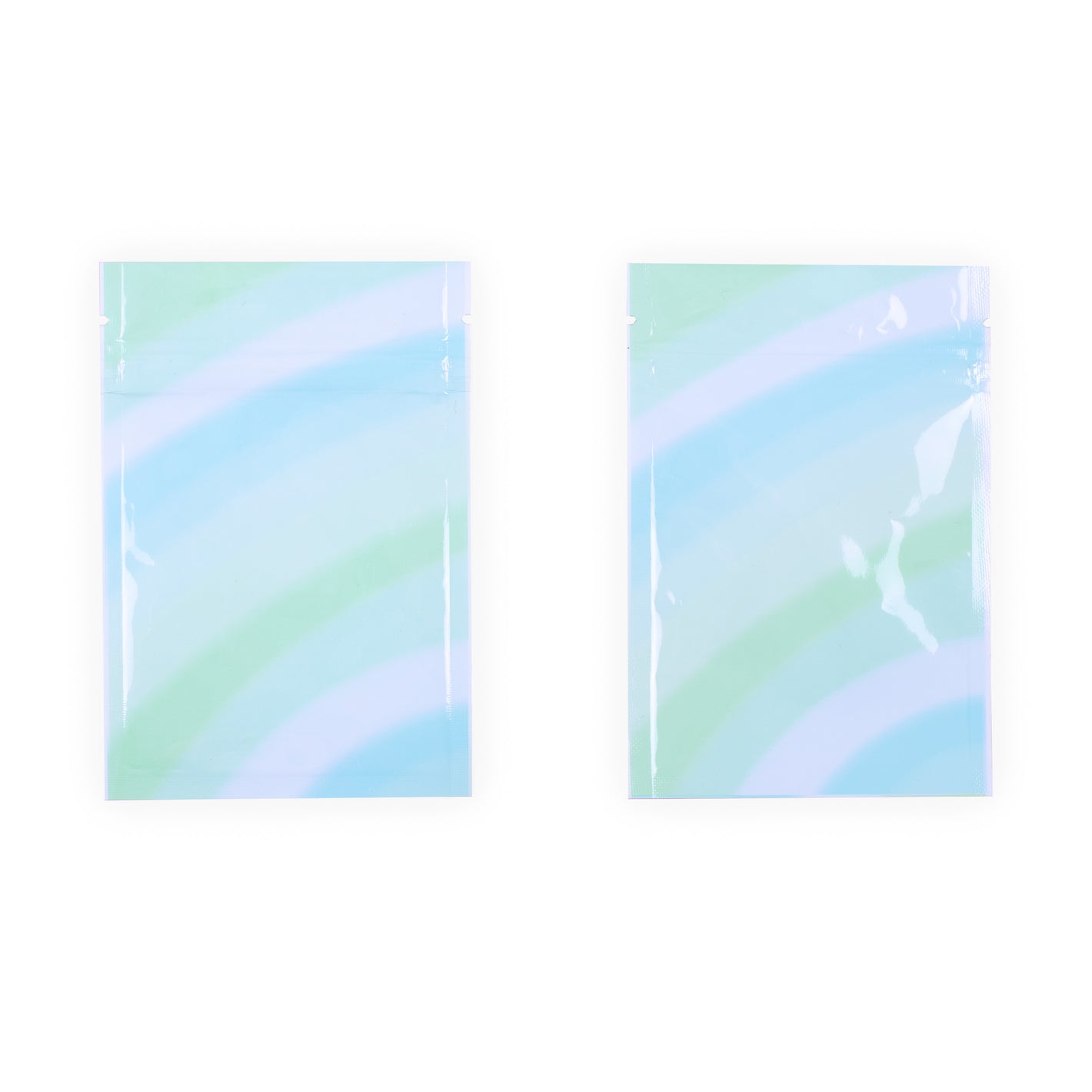 QQ Studio® Glossy Double-Sided Mint Chip Green Ombre Gradient Mylar QuickQlick® Bags