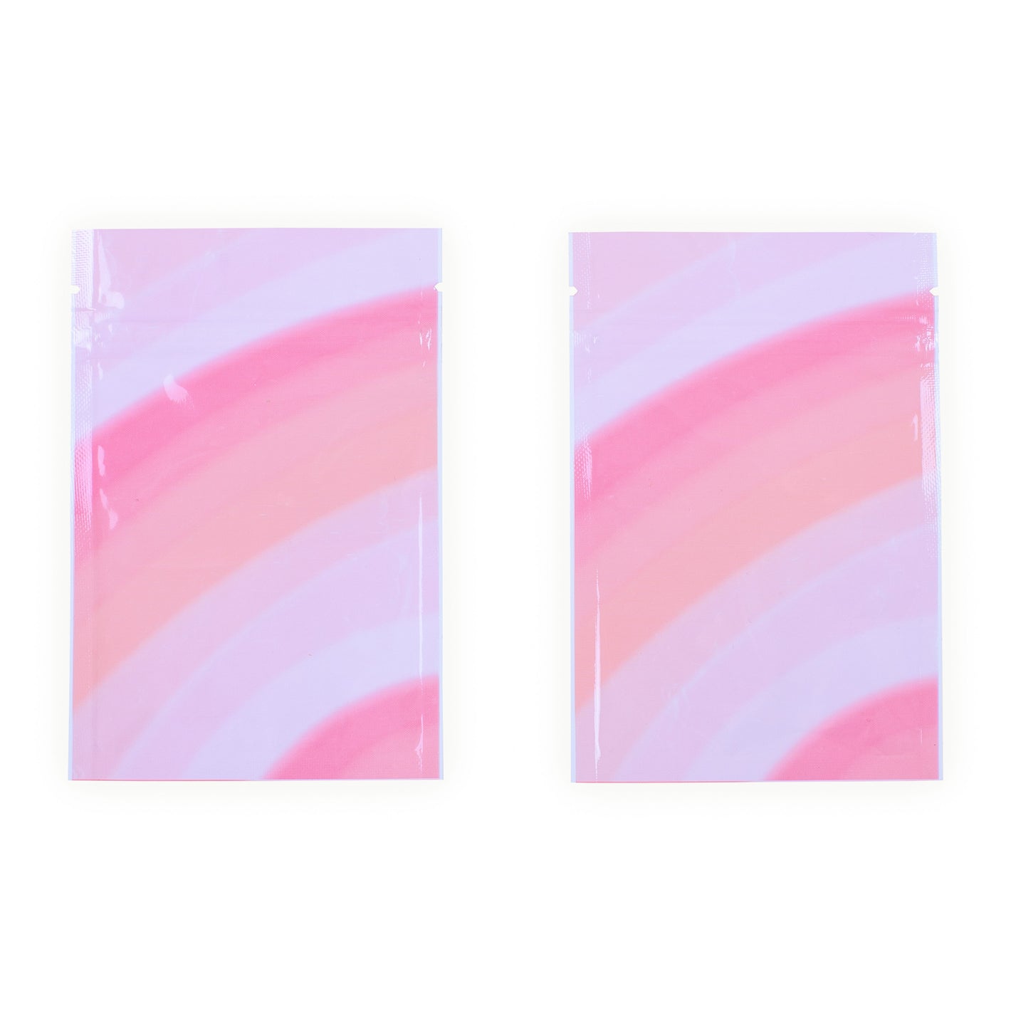 QQ Studio® Glossy Double-Sided Bubblegum Pink Ombre Gradient Mylar QuickQlick® Bags