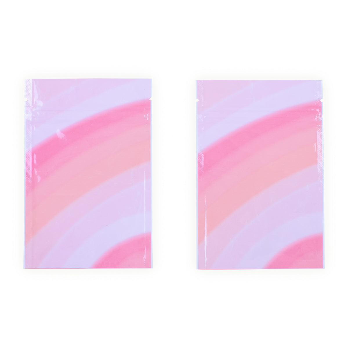 Glossy Double-Sided Bubblegum Pink Ombre Gradient Mylar QuickQlick® Bags