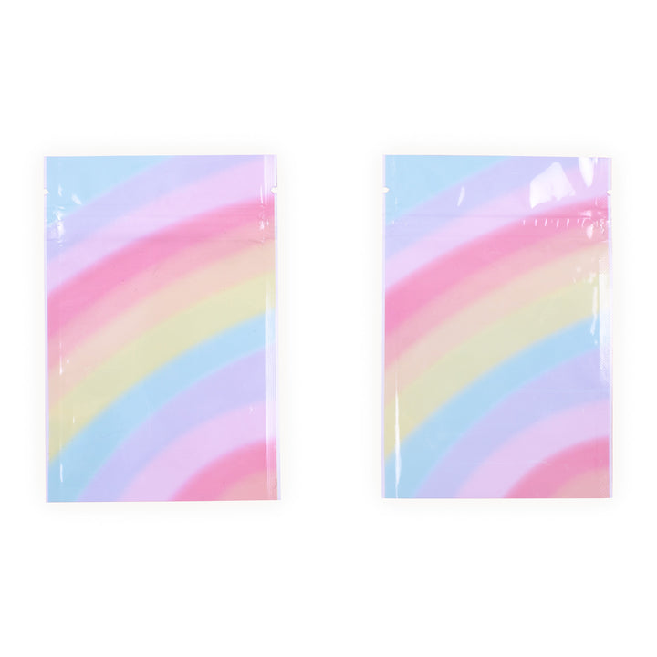 QQ Studio® Glossy Double-Sided Rainbow Ice Cream Ombre Gradient Mylar QuickQlick® Bags
