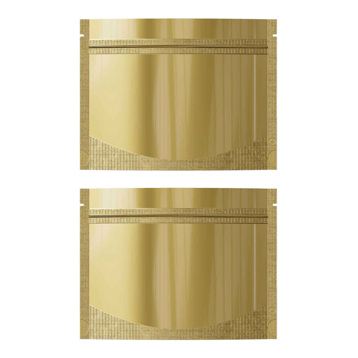 Customizable Double-Sided Glossy Horizontal Mylar Stand Up Zipper Seal Bags (Basic Printing)