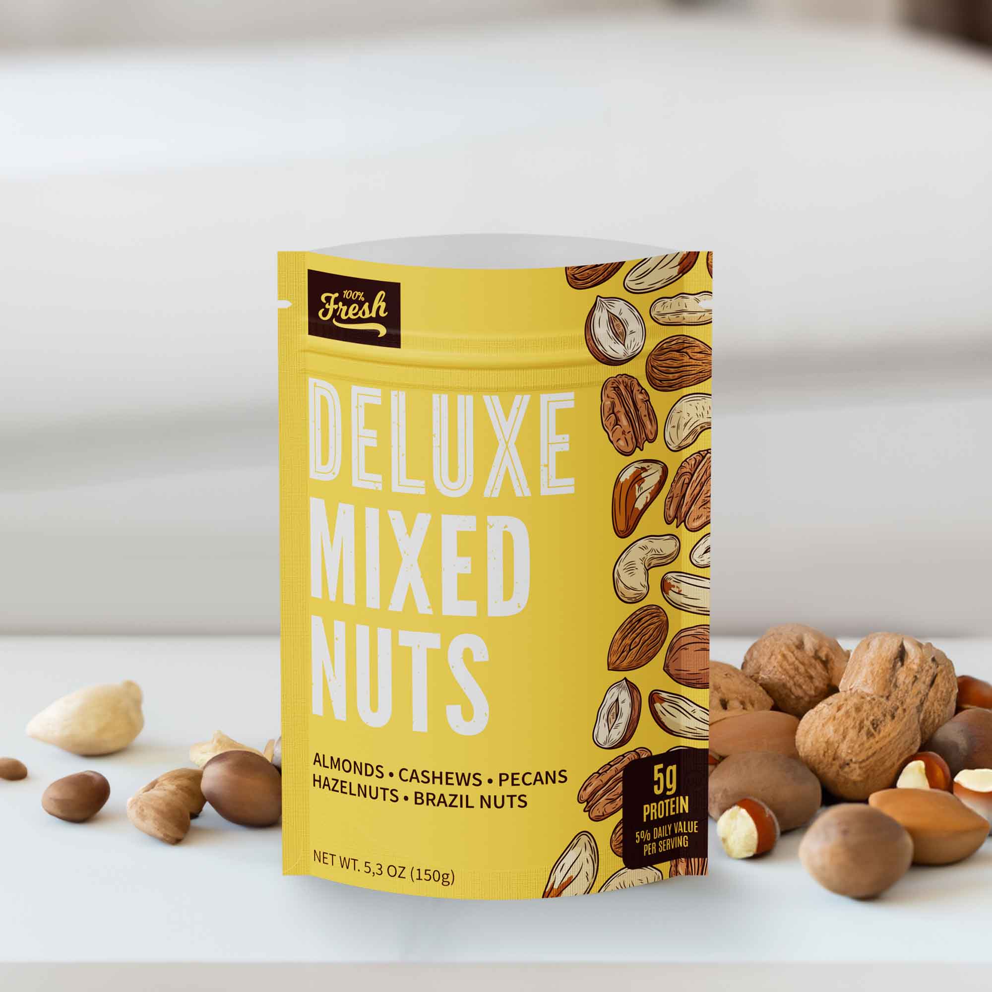 Customizable Matte Metalized Foil Stand Up Packaging Bags With Zipper Seal (Full Customization)