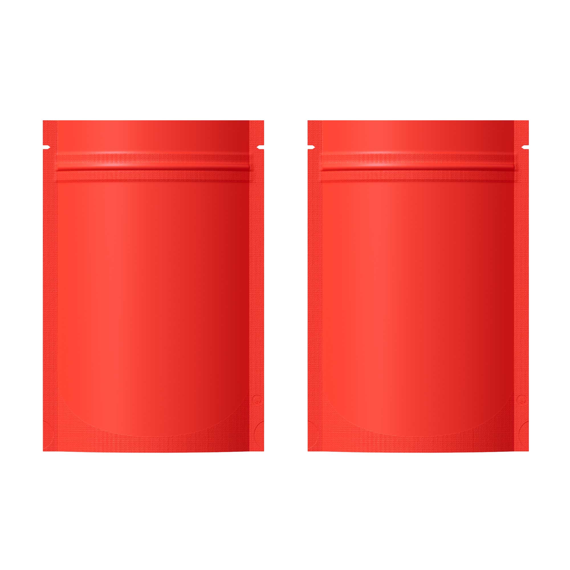 Customizable Matte Metalized Foil Stand Up Packaging Bags With Zipper Seal (Basic Printing)