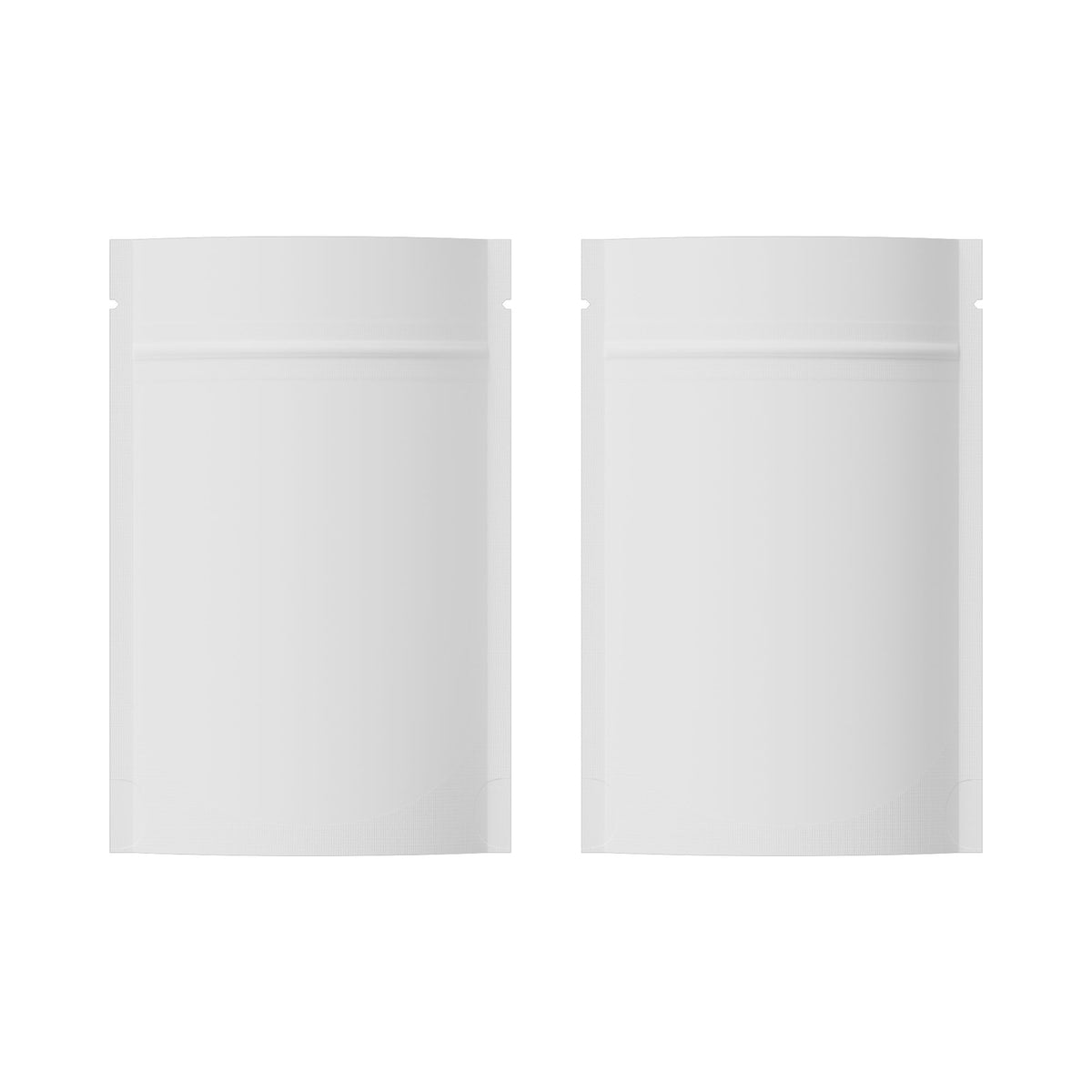 Customizable Double-Sided Matte Mylar Stand Up Zipper Seal Bags (Basic Printing)