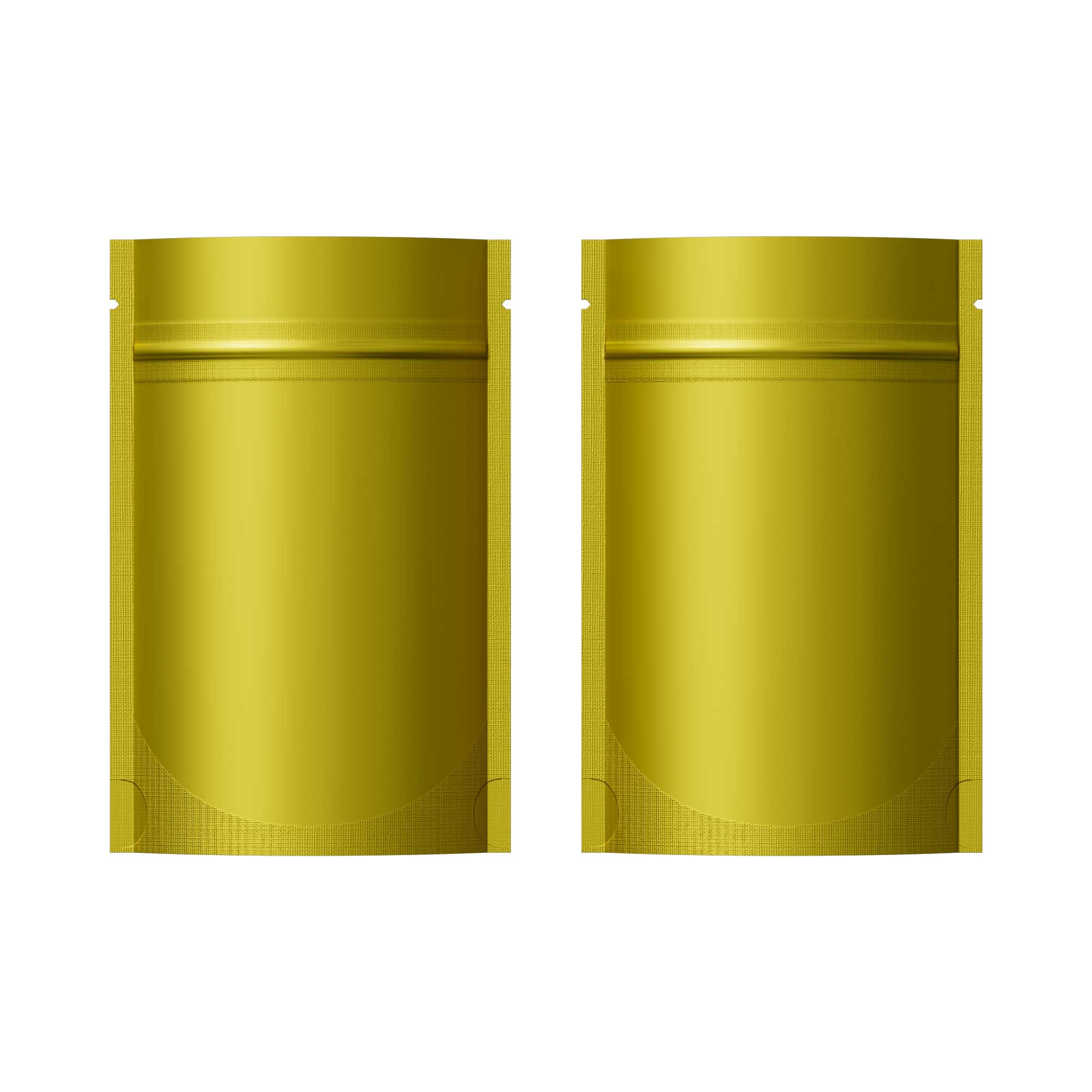 Customizable Double-Sided Matte Mylar Stand Up Zipper Seal Bags (Basic Printing)