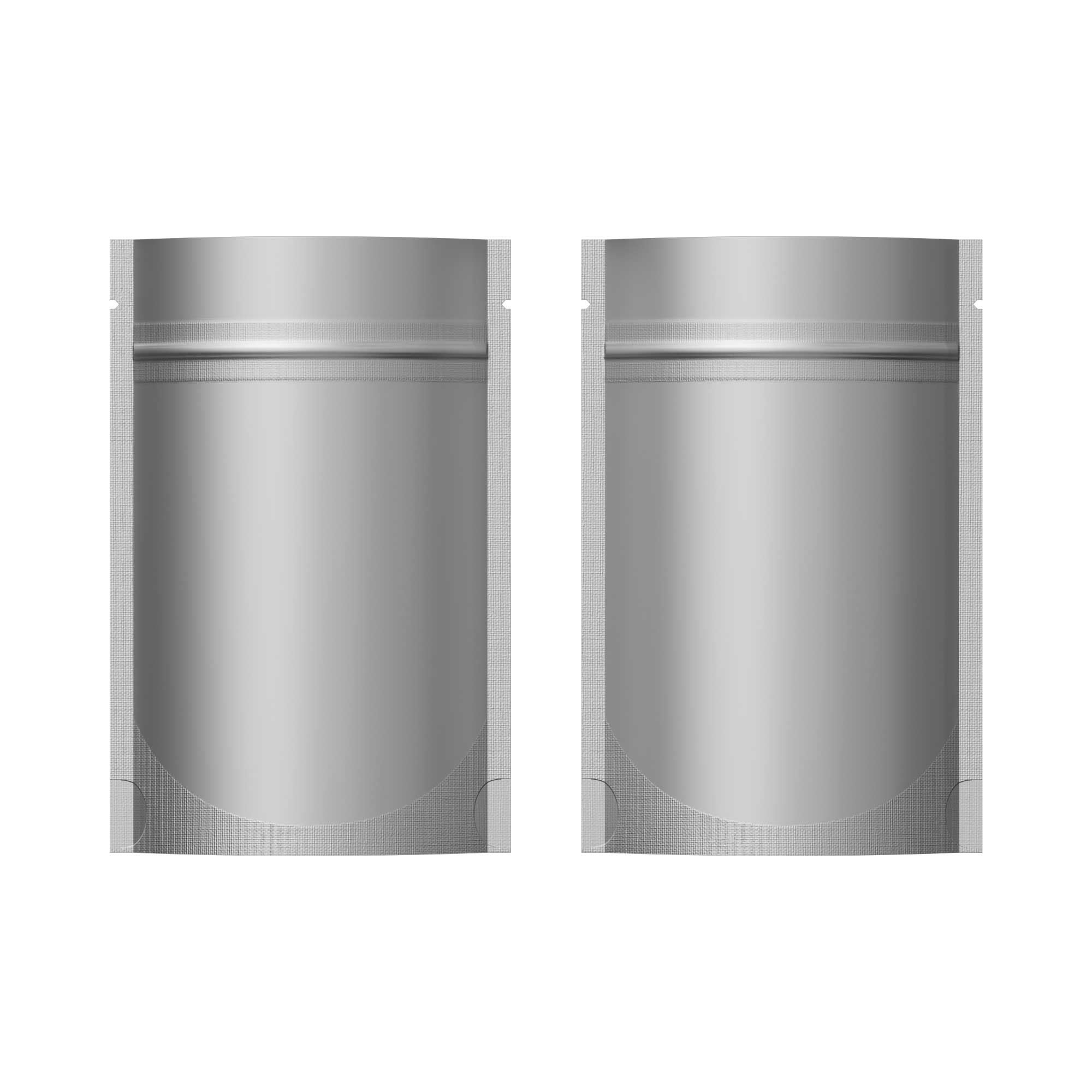 Customizable Double-Sided Matte Mylar Stand Up Zipper Seal Bags (Basic Printing)