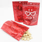 QQ Studio® Half Heart Red Double Sided Valentine's Day Printed Metallic Mylar Stand Strong® Bags