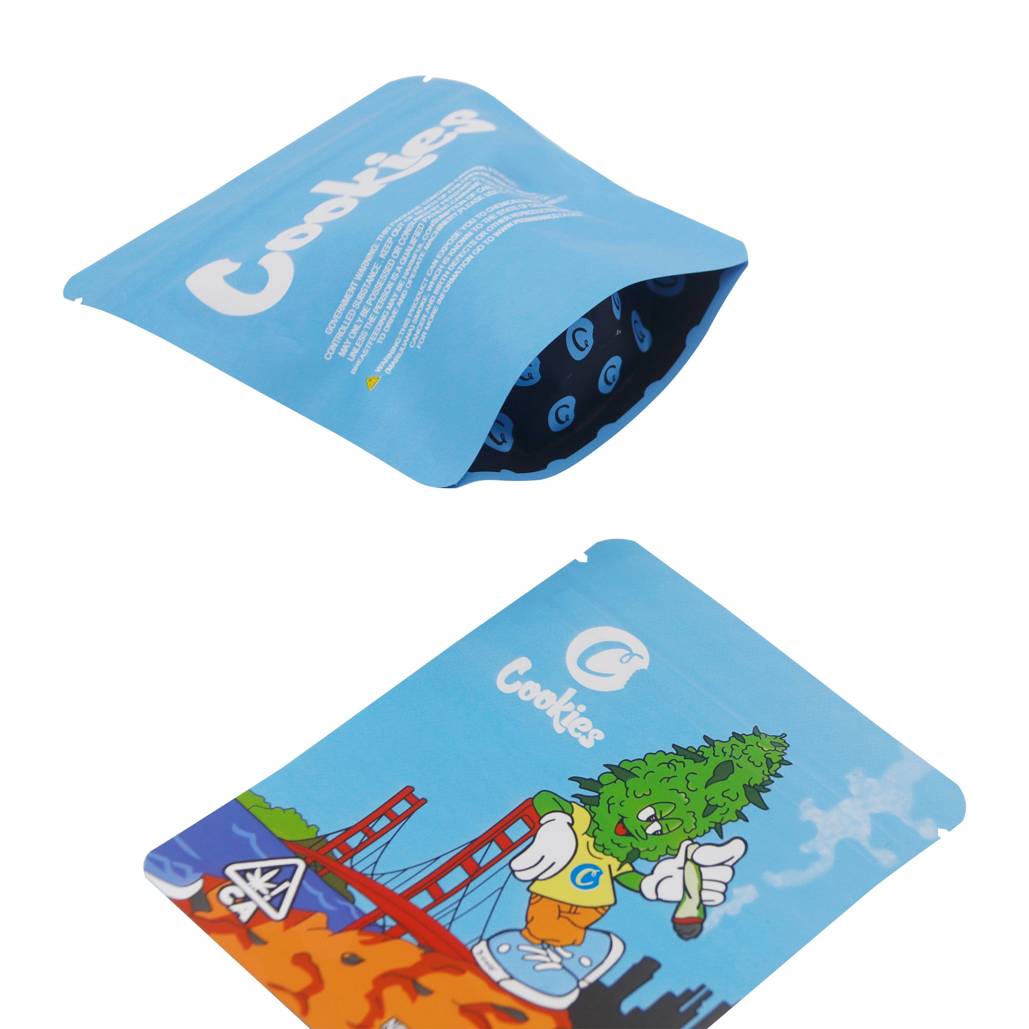 Mixed Four Design Smell Proof Metallic Foil Stand Strong® Bags