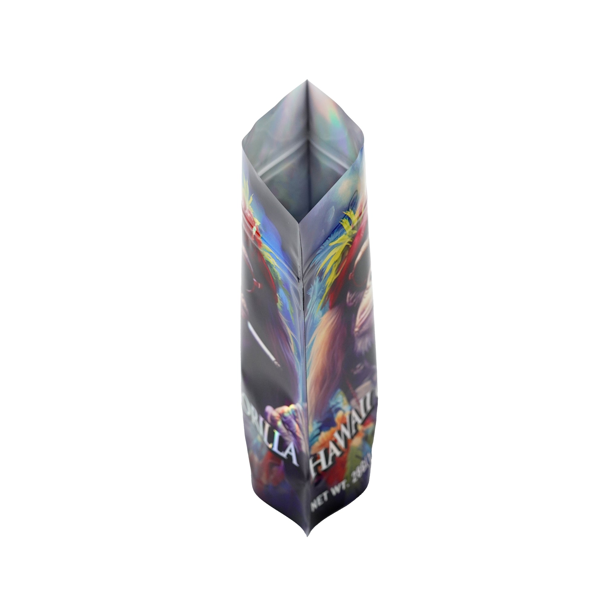 Holographic Four Designs Stand Strong® Smell Proof Mylar Foil Bags